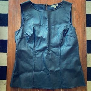 Cabi Faux Leather Top